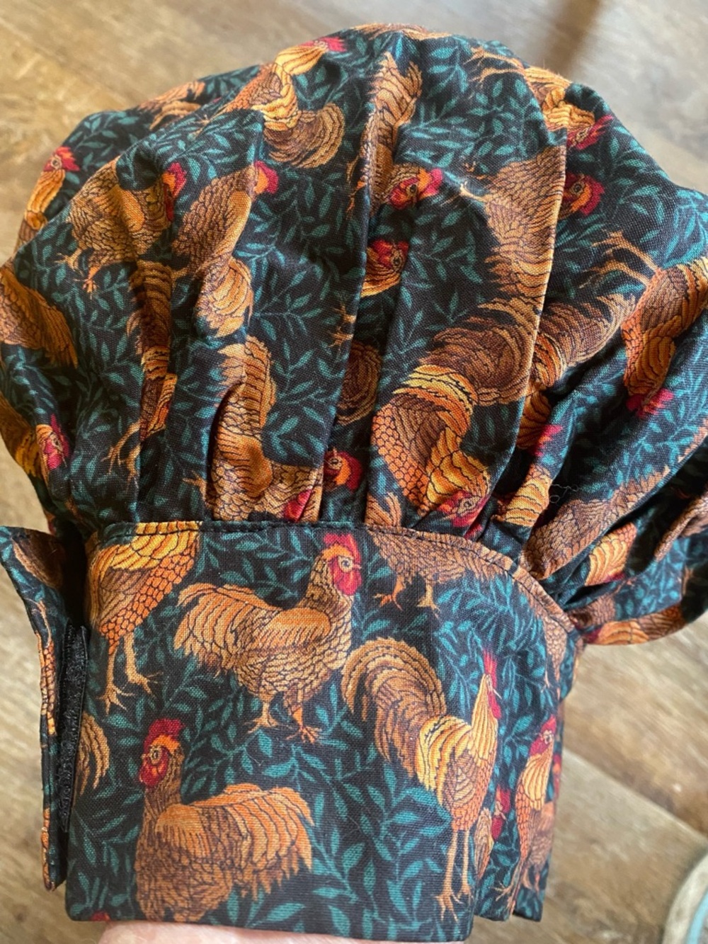 Chef Hat rooster print